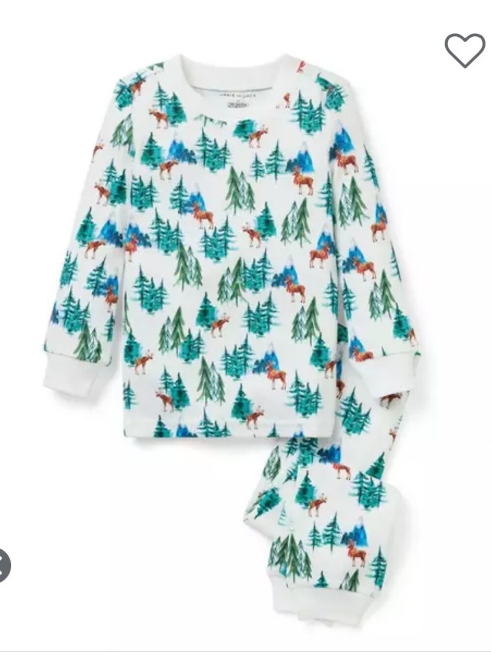 Janie And Jack Good Night Pajama In Moose Forest Size 3